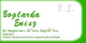 boglarka enisz business card